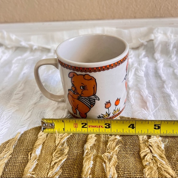 VTG 1960s Made In Japan Porcelain Pig Lion Duck Small Mug Cute - Picture 7 of 7